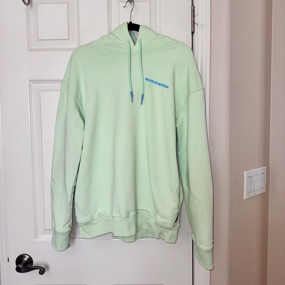 Scotch & Soda unisex mint green hoodie - Picture 2 of 10